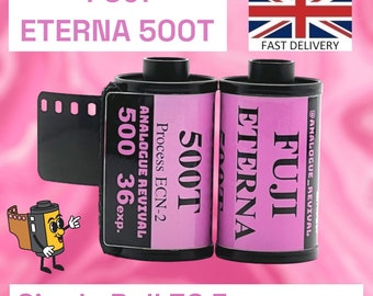 Fuji Eterna 500T 35mm Film 36 Exposures Rare Expired Tested Film (Vision 3 Alternative)