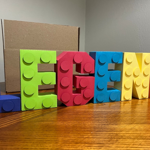 3D Letter Blocks, Alphabet Blocks 3D, Block Party, Blocks Brithday - building blocks - Brick 3D Letter - Foam Letter