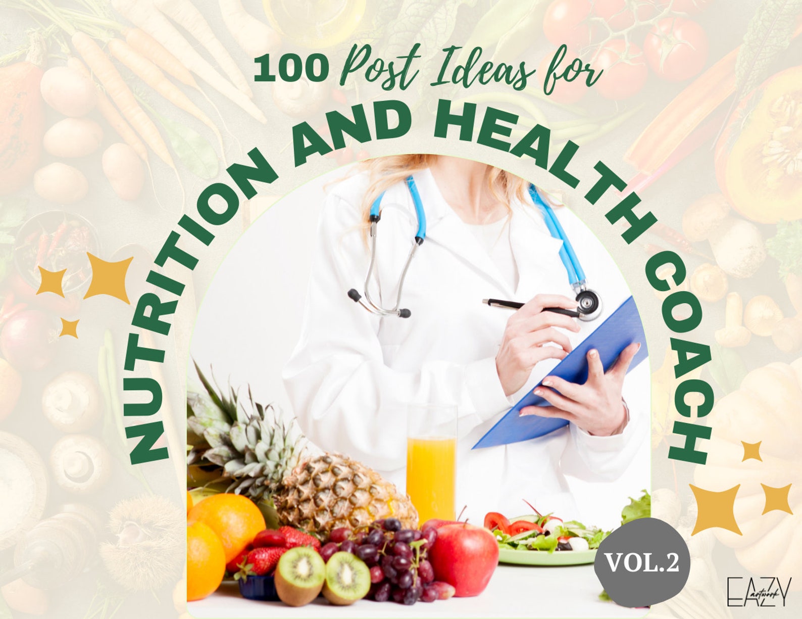 Nutrition and Health Coach 100 Post Ideas, Nutritionist and Dietician ...