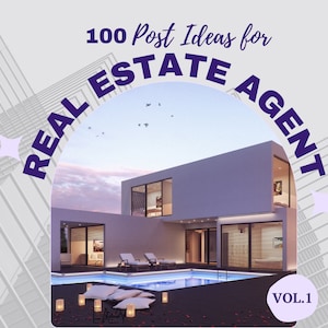 Real Estate 100 Post Ideas, realtors social media prompts, realtor social media content ideas 2022, Real Estate Agent instagram post ideas,