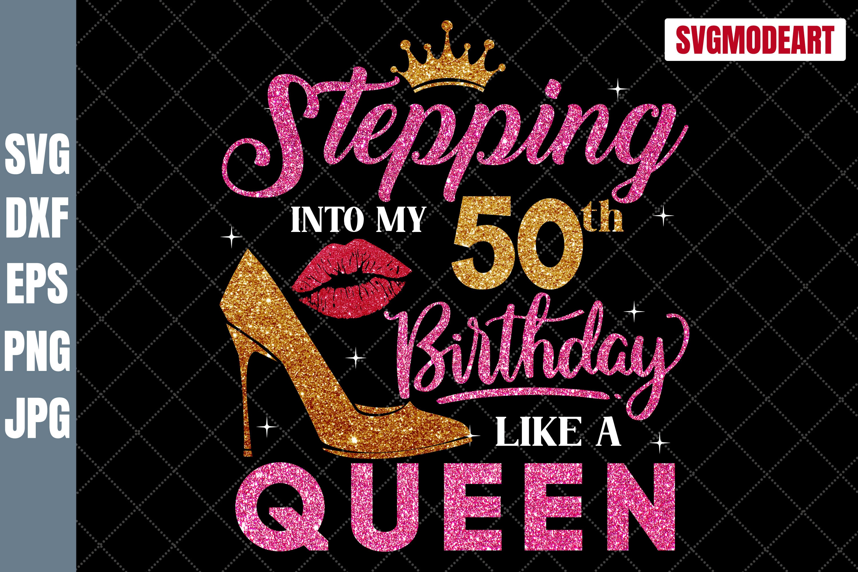 Entrando en mi cumpleaños número 50 como una reina SVG, 50 cumpleaños svg, 50  cumpleaños mujeres svg, 50 años cumpleaños, 50 cumpleaños camisa svg -   España