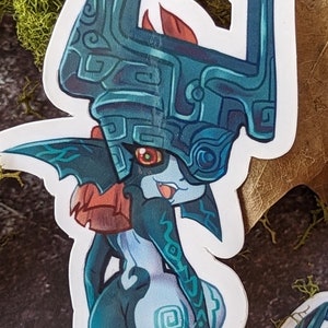The Legend of Zelda Twilight Princess Midna Imp Booty Pin Up ll Water Resistant Vinyl Sticker 3&quot; *NEW UPDATED ART*