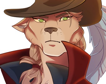 No AI DnD Custom Digital Portrait: Original Character, RPG, Fantasy Table Top Art