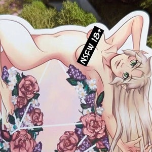 Good Fortune d20 Sticker 18+ Pin Up ll 3&quot; Water Resistant Glossy Vinyl