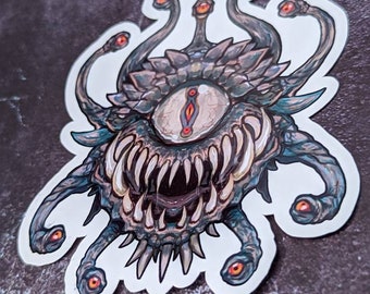 Beholder Monster DnD Monster Sticker ll Water Resistant Glossy Vinyl