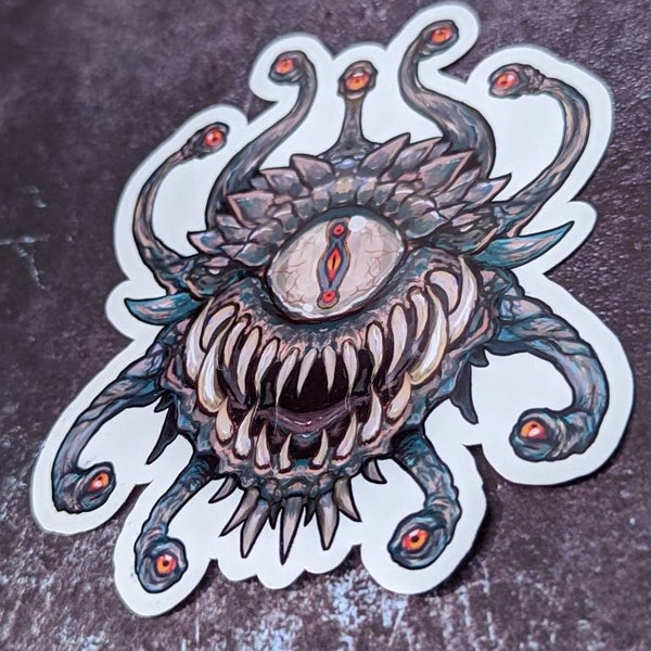 Beholder Monster DnD Monster Sticker ll Water Resistant Glossy Vinyl