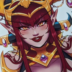 18+ WoW World of Warcraft Alexstrasza Dragonflight ll 4" Water Resistant Glossy Vinyl Sticker