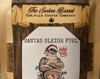 Santa's Sleigh Fuel 100g INSTANT COFFEE / The Sunken Barrel Coffee Company / Christmas Edition 2023 / Perfect Stocking Filler & Gift