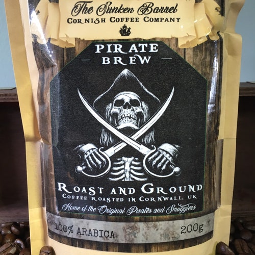 Roast & Ground Coffee PIRATE BREW Cornish Celtic Coffee 100g Etsy