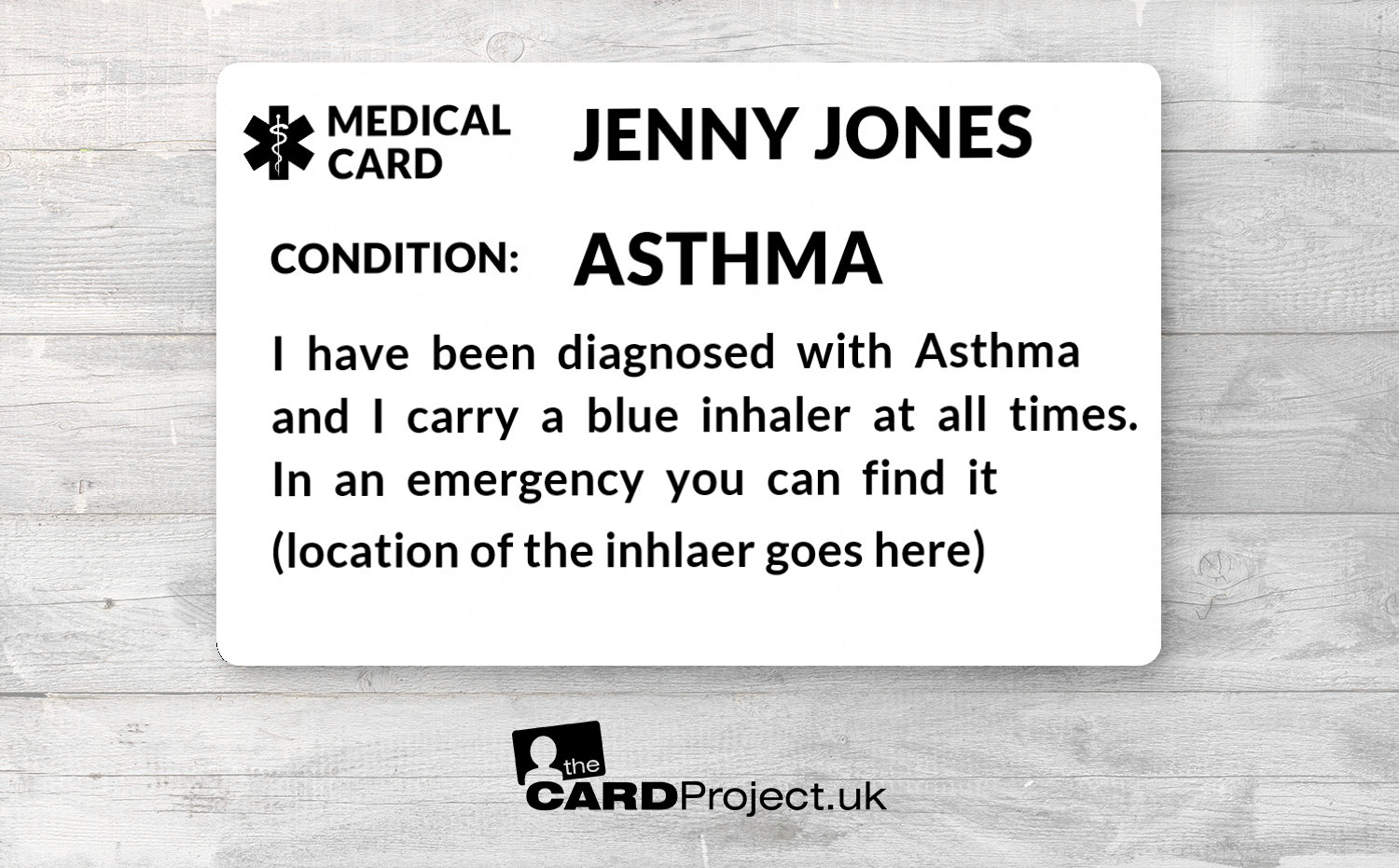 Asthma Id Card