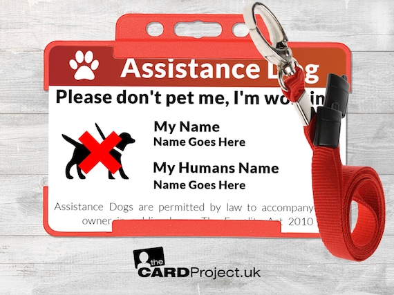 Assistance Dog Id Card
