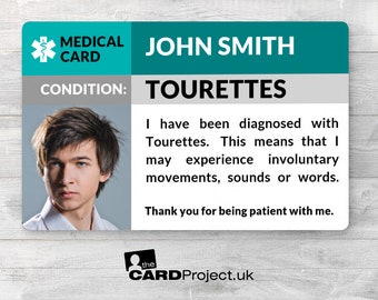 Tic Disorder Id Card