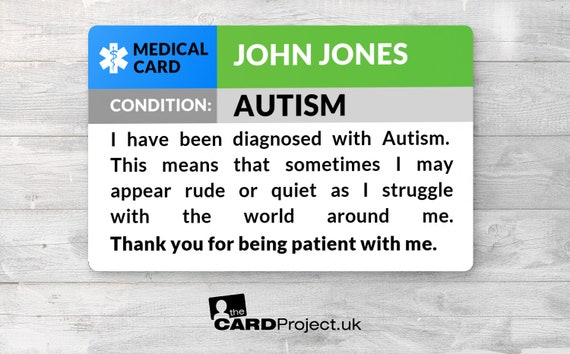 Autism medical best sale id