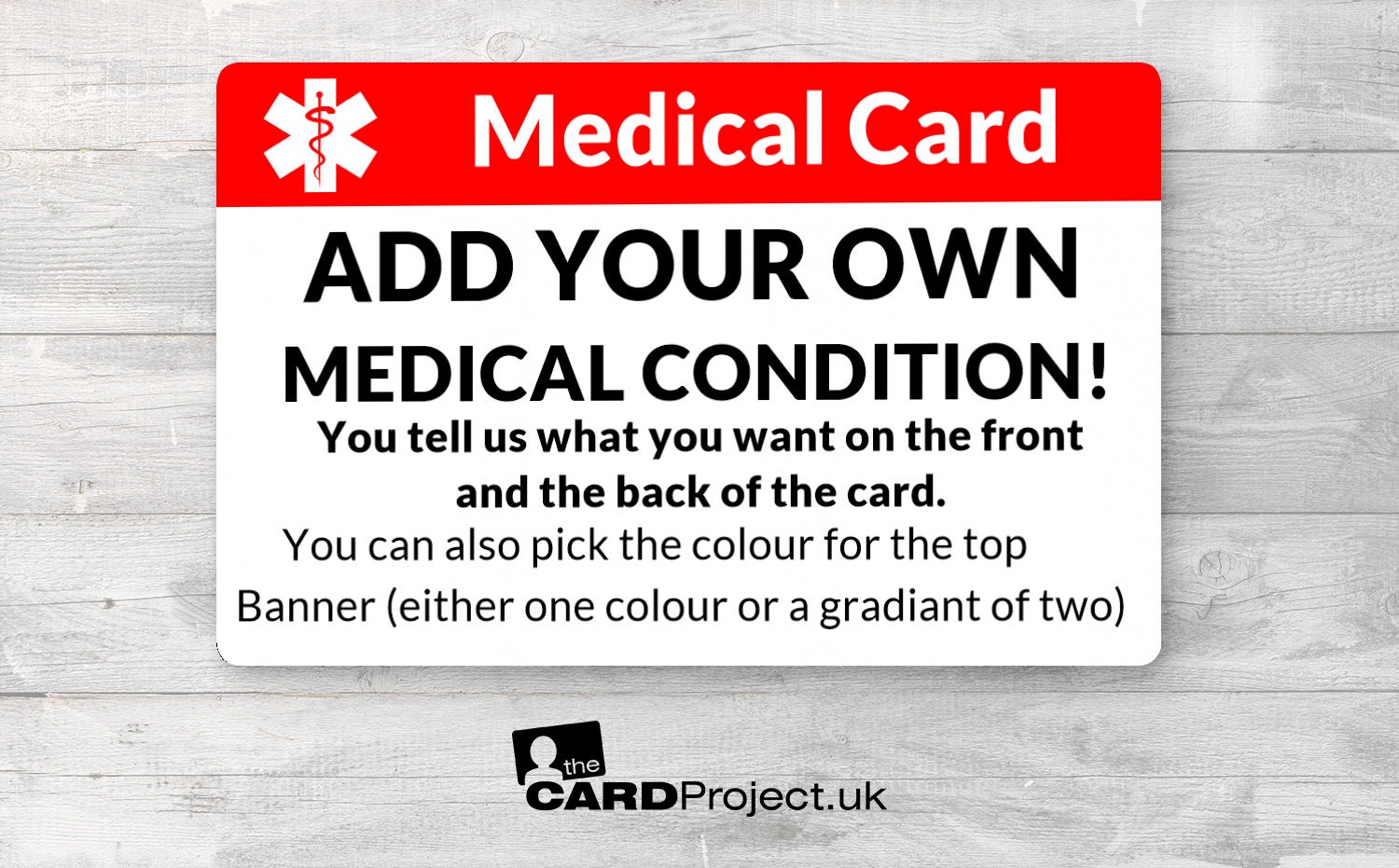 Custom Medical ID Cards for Any Health Condition Create Your Etsy UK