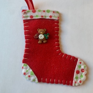 Meia Mini Urso - personalizável! (5&quot;x4&quot;)