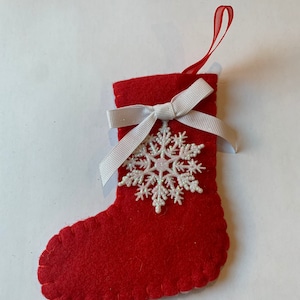 Mini meia de floco de neve espumante - personalizável! (5&quot;x4&quot;)
