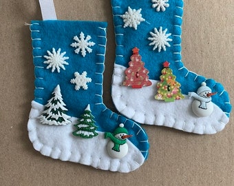 Calza Natalizia Con Unicorno - Feste - Natale - Di Mery Creations | Su