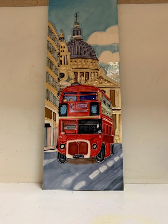 London Bus / Travel Ceramic Wall Art 284 Etsy