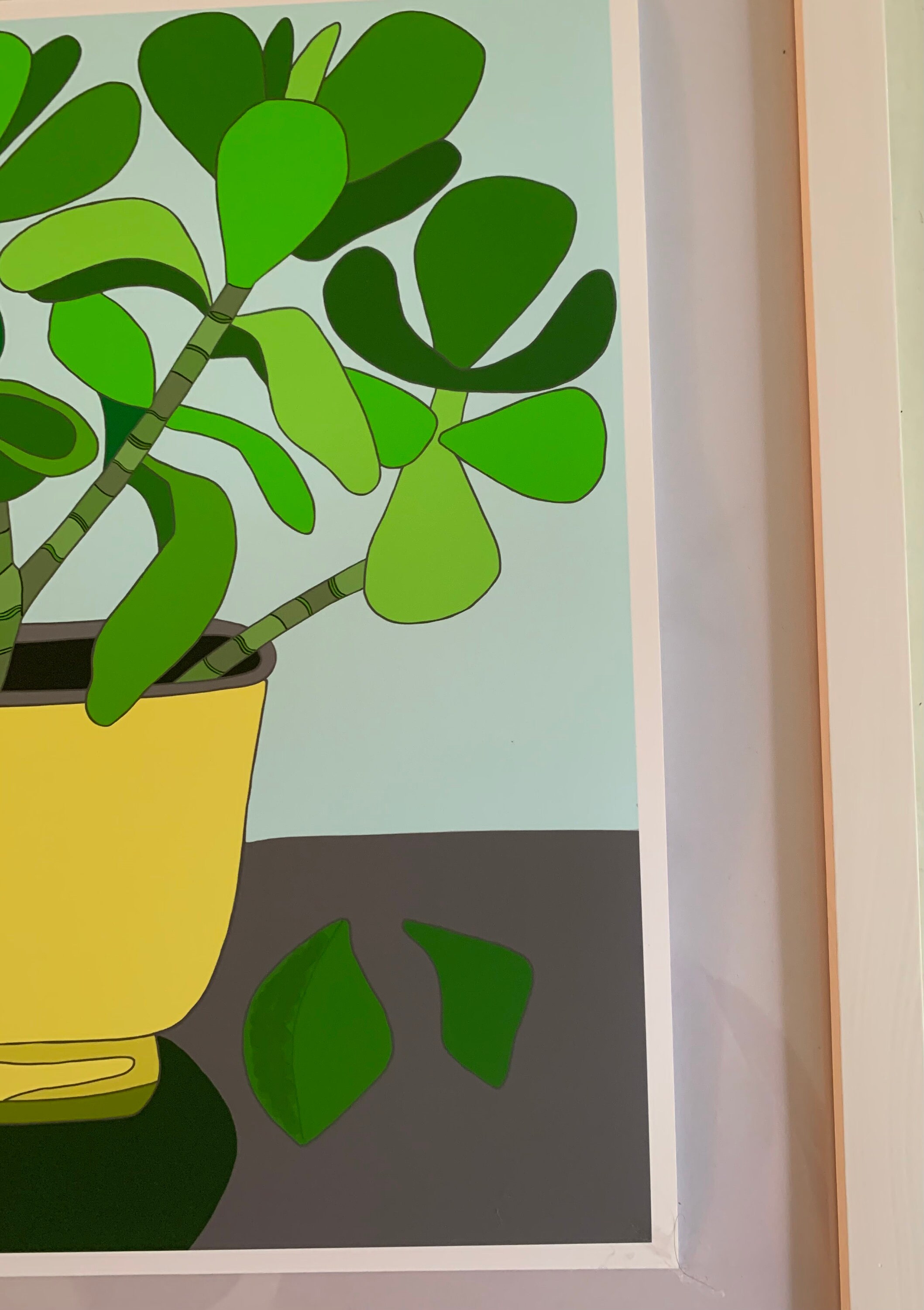 Jade Plant, Jade Plant Art Print, Houseplant, Wall Art, Potted Plants ...