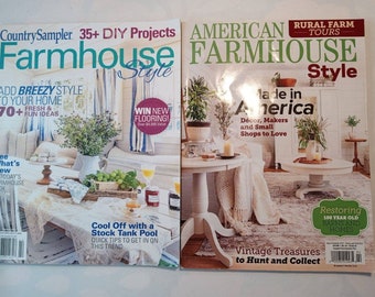 American Farmhouse Style September 2022 & Country Sampler Farmhouse Style LOT