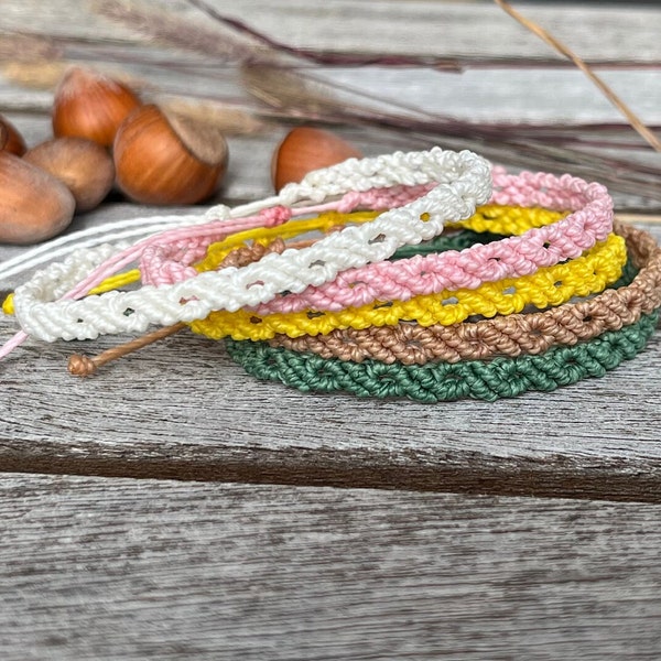 Macrame friendship bracelet - Colorful set bracelets - Waterproof surfer man adjustable daily jewelry - Personalized boho chic hippie gift