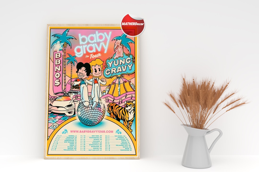 Yung 90s Gravy Tour 2022 Poster Baby Gravy Tour 2022 Print Etsy