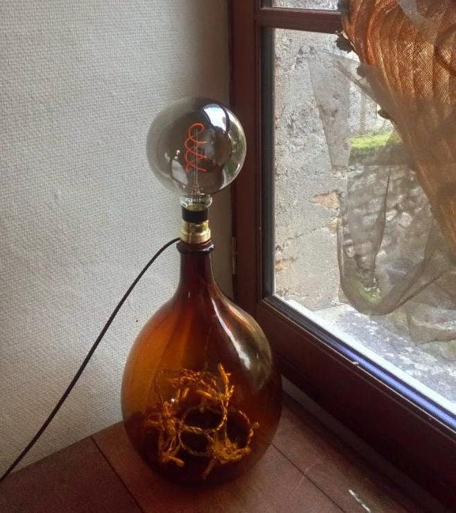 Lampe Bouteille Dame Jeanne Led