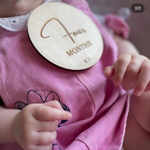 Cartes d'étape mensuelle pour bébé, panneaux photo mois bébé, marqueur d'étape mensuelle, cadeau de baby shower, bois d'étape personnalisée pour bébé