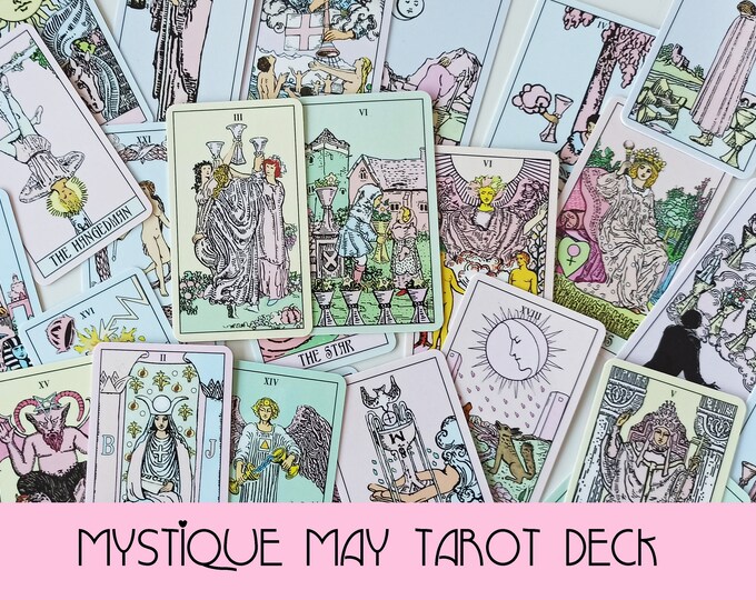 Tarot Cards Pastel Tarot Deck Pastel Spring Tarot Reading Tarot Gift Etsy