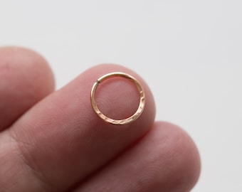 Sterling Silver Cartilage Hoop Earring: Helix, Tragus, Rook, Daith, Conch