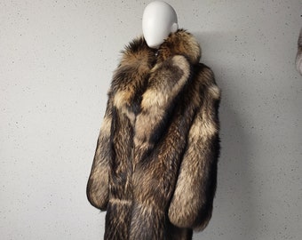 SAGA finnraccoon fur coat