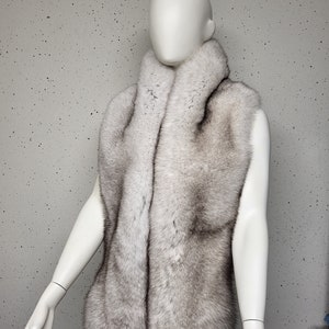 SAGA blue fox fur wrap/stole/scarf