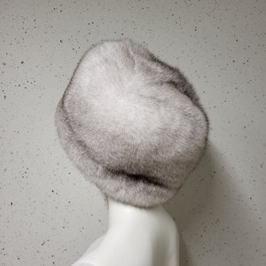 SAGA blue fox fur hat image 4