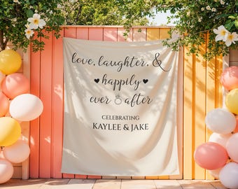 Custom Engagement Party Banner | Photo Booth Backdrop | Just Engaged Party Decorations