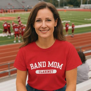 Band Mom Clarinet Tee | Marching Band T-shirt | Clarinet Mom Tshirt | Choose Your Color | Proud Band Mom