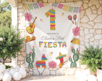 First Fiesta Birthday Party Banner | Photo Backdrop | 1st Fiesta Birthday Sign | First Birthday Decor | My First Fiesta Sign Fiesta Birthday