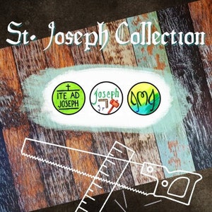 Decorative Catholic Magnets - St. Joseph Collection