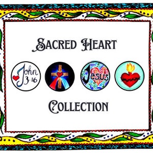 Decorative Catholic Magnets - Sacred Heart Collection