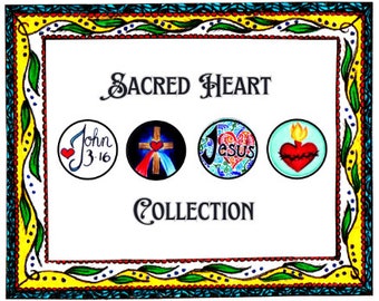 Decorative Catholic Magnets - Sacred Heart Collection