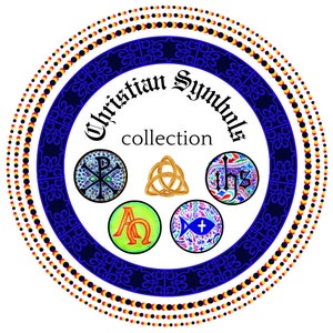 Decorative Catholic Magnets - Christian Symbols Collection