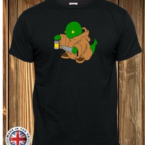 Final Fantasy tshirt Tonberry t shirt gaming tshirt black printed t shirt