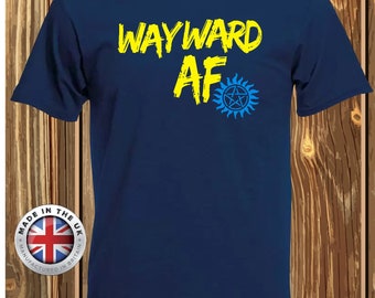 Supernatural Wayward AF T-Shirt: Sam and Dean Winchester Graphic Tee