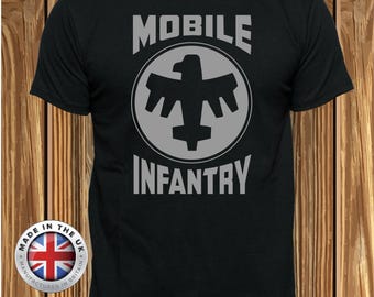 Camiseta Hombre Inspirada En Starship Troopers - 100% Algodón Premium, Estampado Artístico, Manga Corta