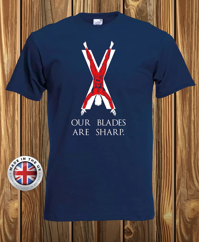 Game of Thrones T-shirt: House Bolton Flayed Man - Navy Cotton - Etsy