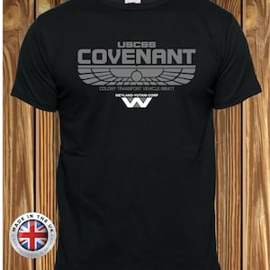 Camiseta del Pacto del USCSS: Camiseta de ciencia ficción alienígena - Fruit of the Loom