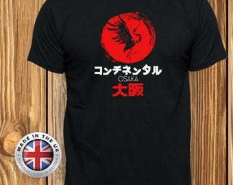 John Wick Osaka Continental T-Shirt: Handmade Cotton Graphic Tee