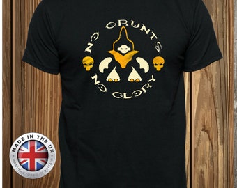 Halo Grunts T-Shirt: "No Grunts No Glory", Sci-Fi Fan Tee