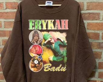 Chemise Erykah Badu des années 90, chemise Erykah Badu 2024, Cadeaux pour les fans, Chemise de tournée graphique Erykah Badu, Music Rock, Chemise cadeau pour femmes