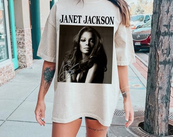 T-shirt Janet Jackson, chemise de fan rétro Janet Jackson, chemise de tournée Janet Jackson, musique T-shirt Janet Jackson des années 90, t-shirt Hip Hop, t-shirt Fan