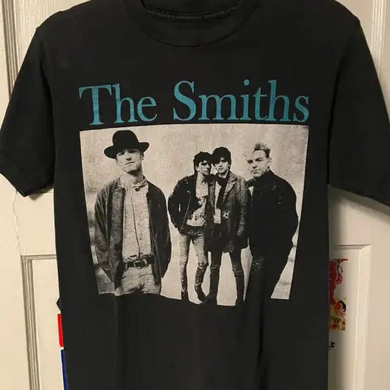 T-shirt Homme The Smiths - Noir, 100% Coton, Coupe Standard, Cadeau Fan De Musique